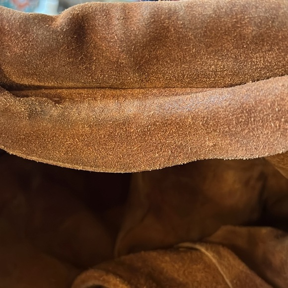 Vintage rust brown beaded fringed suede Western Native American jacket - Picture 4 of 6